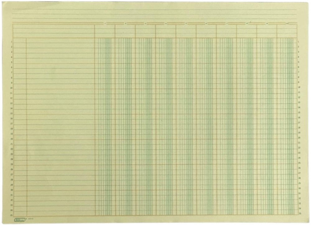 Block Columnas con Concepto 10 50 hojas 38.3×28cm Printaform® B-3410 [Pieza]