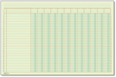Block Columnas con Concepto 12 50 hojas DobleCarta Printaform® B-3412 [Pieza]