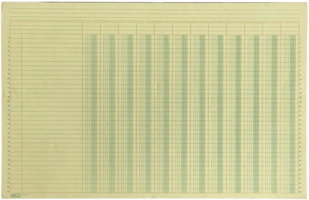 Block Columnas con Concepto 12 50 hojas DobleCarta Printaform® B-3412 [Pieza] 2