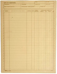 Block Lista p/Inventarios i 25 hojas Carta Printaform® B-4001 [Pieza]
