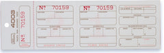 Tarjeta Inventario Fisico pack c/500 23.6×7.4cm Printaform® 4003 [Pieza] 7501742103392
