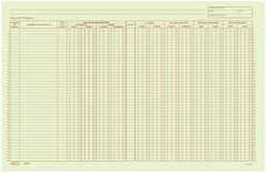Block Columnas Hoja de Trabajo T 50 hojas DobleCarta Printaform® B-5009 [Pieza]
