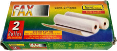 Papel para Fax Térmico c/2 Rollos .216×27m Printaform® Fax302 [Caja] 2