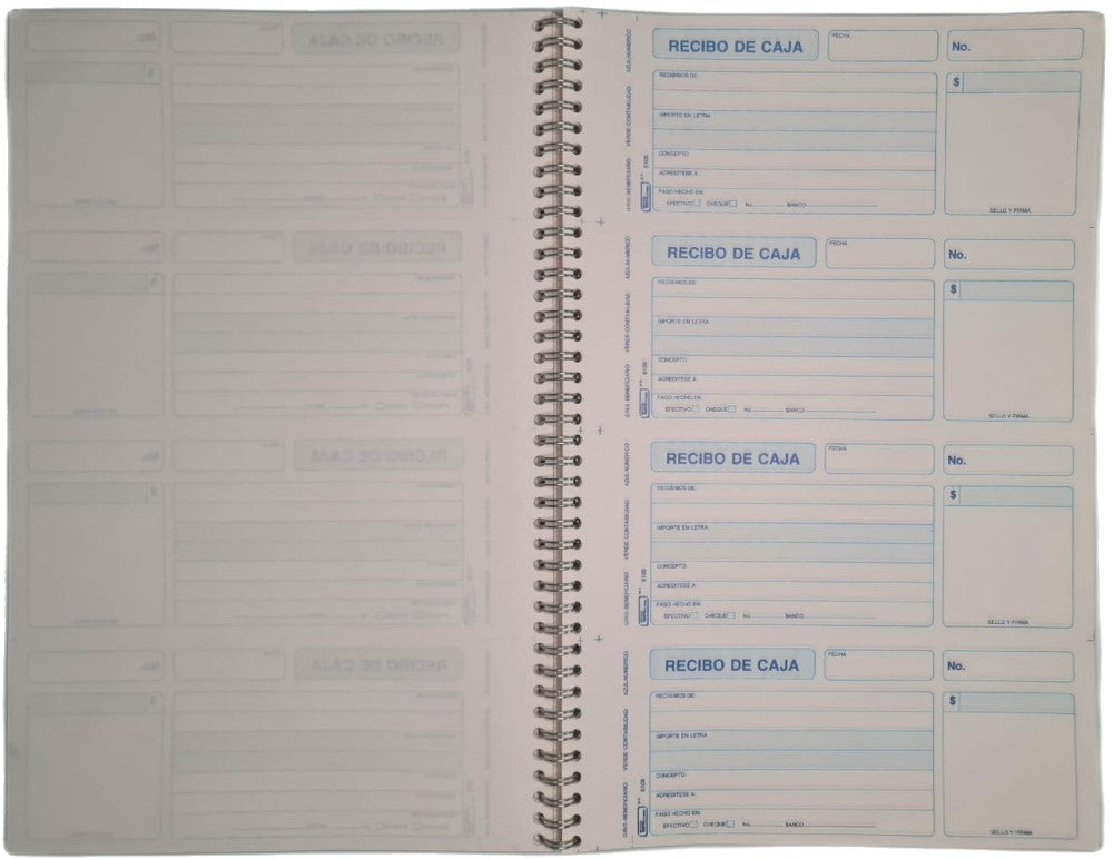 Block Recibos de Caja c/200 C Triplicado 20×34cm Printaform® B-6105 [Pieza] 7501742101510
