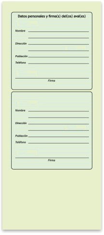 Block Letras de Cambio con endoso al reverso 50 hojas 21.5×9cm Printaform® B-8605 [Pieza] 7501742102487 2