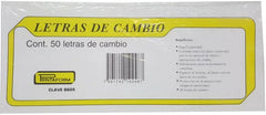 Block Letras de Cambio con endoso al reverso 50 hojas 21.5×9cm Printaform® B-8605 [Pieza] 7501742102487 3