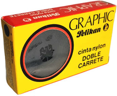 Cinta p/Máquina Graphic Doble Carrete Mecan Negro Nylon 13mm×10m Pelikan® [Pieza]