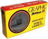 Cinta p/Máquina Graphic Doble Carrete Mecan Negro Nylon 13mm×10m Pelikan® Pieza