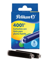 Cartucho p/Pluma Fuente Negro c/6 Pelikan® [Caja] 7501015203231 2