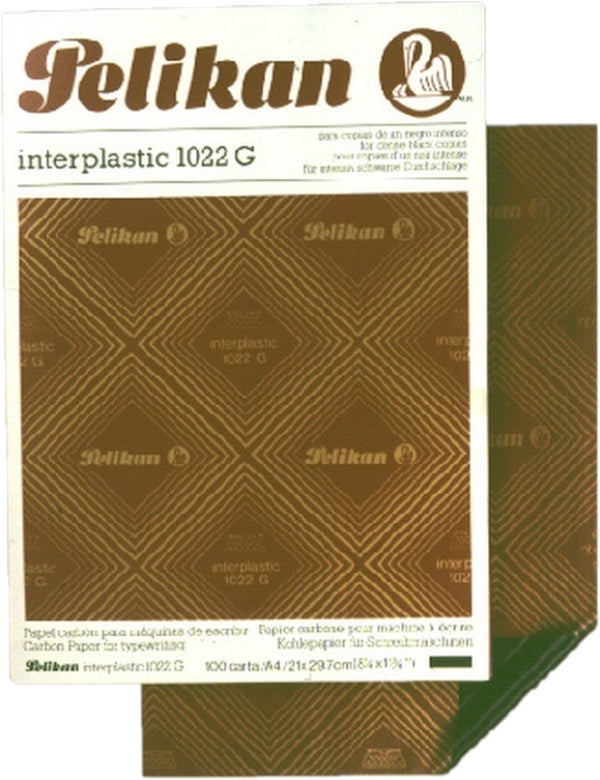 Papel Carbón Interplástic 1022 G c/100 Negro Carta Pelikan® [Caja] 7501015201633 2