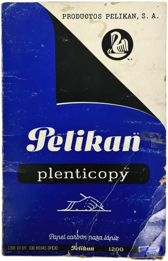 Papel Carbón Plenticopy 1200 c/100 Azul Oficio Pelikan® [Caja]