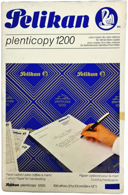 Papel Carbón Plenticopy 1200 c/100 Azul Oficio Pelikan® [Caja] 2