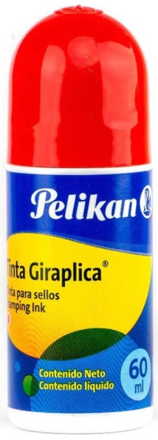 Tinta p/Sellos Giraplica Rojo 60ml Pelikan® Pieza 7501015201671 01