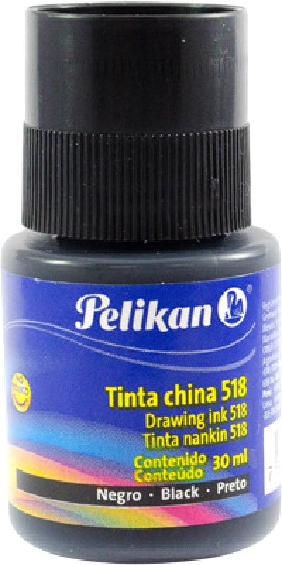 Tinta China 518 30ml Negro Frasco Pelikan® Pieza 7501015200889 01