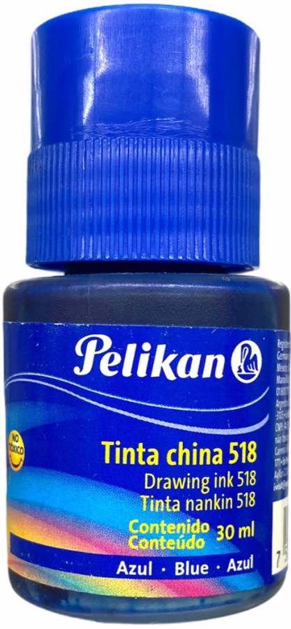 Tinta China 518 30ml Azul Ultra Frasco Pelikan® Pieza 7501015200865 01
