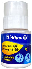 Tinta China 518 30ml Blanco Frasco Pelikan® Pieza 7501015200896 01
