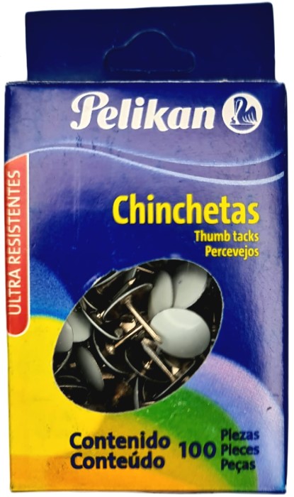 Chinchetas Blanco c/100 Pelikan® Caja 7501015200063 01