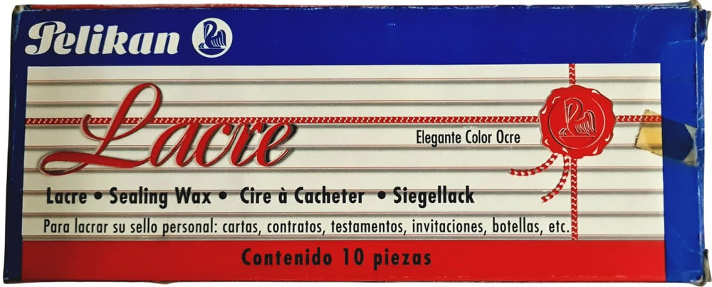 Lacre c/10 Barras Rojo ¤9×200mm Pelikan® [Pieza] 7501015200124