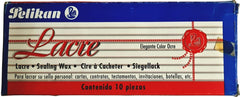Lacre c/10 Barras Rojo ¤9×200mm Pelikan® [Pieza] 7501015200124