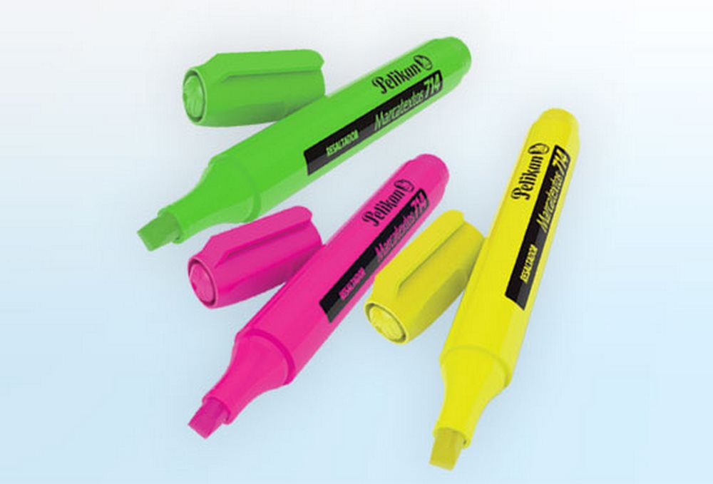 Marcador Textos 714 Amarillo Neón Pelikan® 30165005 [Pieza] 7501015213988