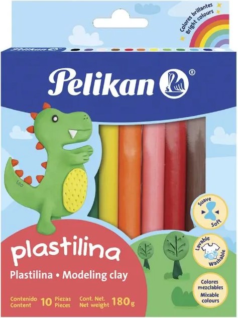 Plastilina Barra Barritas Colores Caja c/10 Pelikan® [Caja] 7501015211120