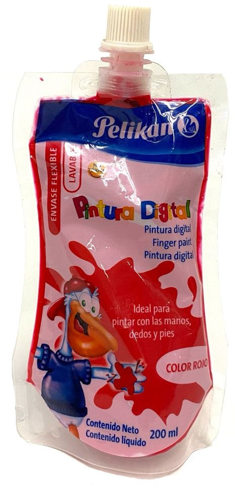 Pintura Digital Pelikan 200ml Rojo Pelikan® 50203 [Pieza] 7501015226315 Imagen principal del producto