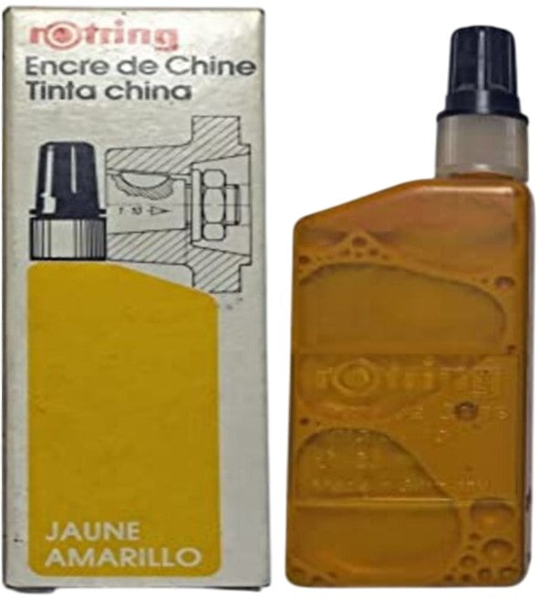 Tinta China p/Estilógrafo 520 23ml Amarillo Frasco rOtring® Pieza 7501015251478 02