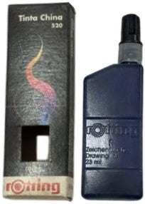 Tinta China p/Estilógrafo 520 23ml Negro Frasco Rotring® Pieza 7501015251515 01