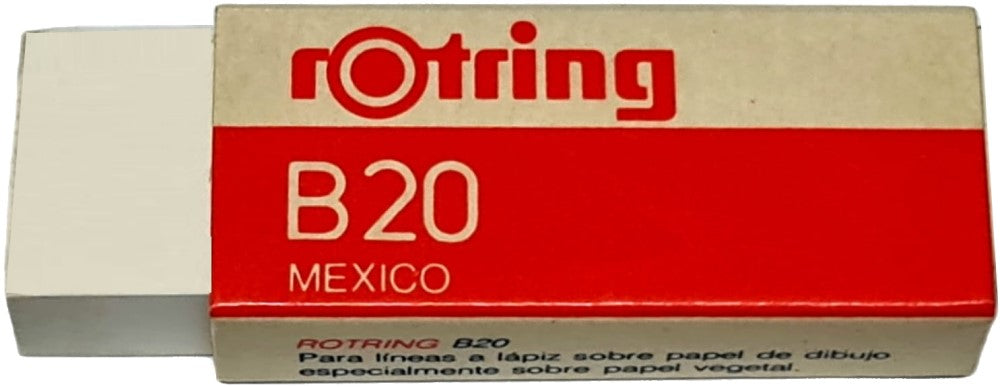 Borrador B-20 Blanco 66×21×11mm rOtring® [Pieza] 617885086519 2