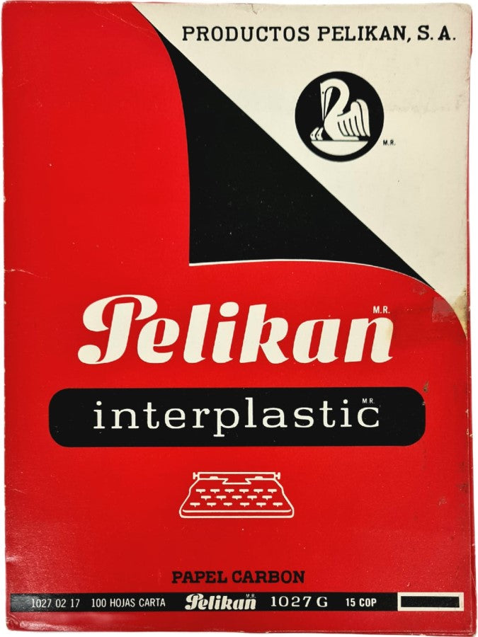 Papel Carbón Interplástic 1027 G c/100 Negro Carta Pelikan® [Caja]