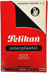 Papel Carbón Interplástic 1027 G c/100 Negro Oficio Pelikan® [Caja]