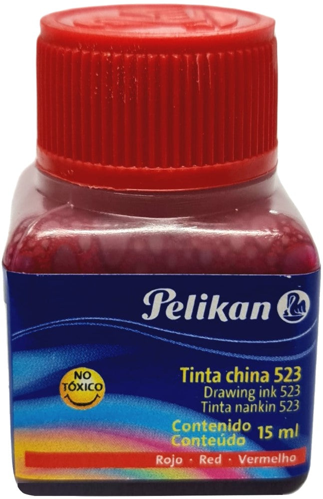 Tinta China 523 15ml Rojo Pelikan® Pieza 7501015204795 01