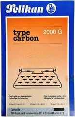Papel Carbón Type 2000 G c/100 Negro Oficio Pelikan® [Caja] 7501015220146