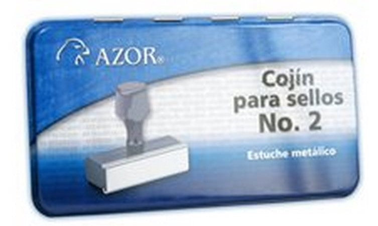 Cojín p/Sellos Metálico Nº2 Seco Grande AZOR® 2ST [Pieza] 7501428700181