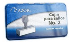 Cojín p/Sellos Metálico Nº2 Seco Grande AZOR® 2ST [Pieza] 7501428700181