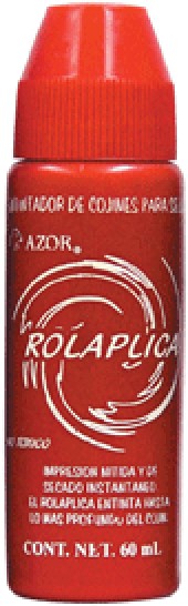 Tinta p/Sellos Rolaplica Rojo 60ml AZOR® 587RO Pieza 7501428700501 01