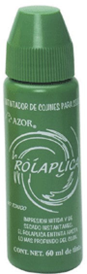 Tinta p/Sellos Rolaplica Verde 60ml AZOR® 587VE Pieza 7501428700532 01