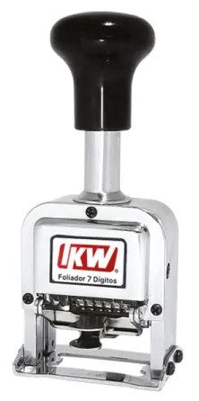 Sello Foliador Automático 7 Dígitos 207-F IKW® 1102 [Pieza] 7501434602110
