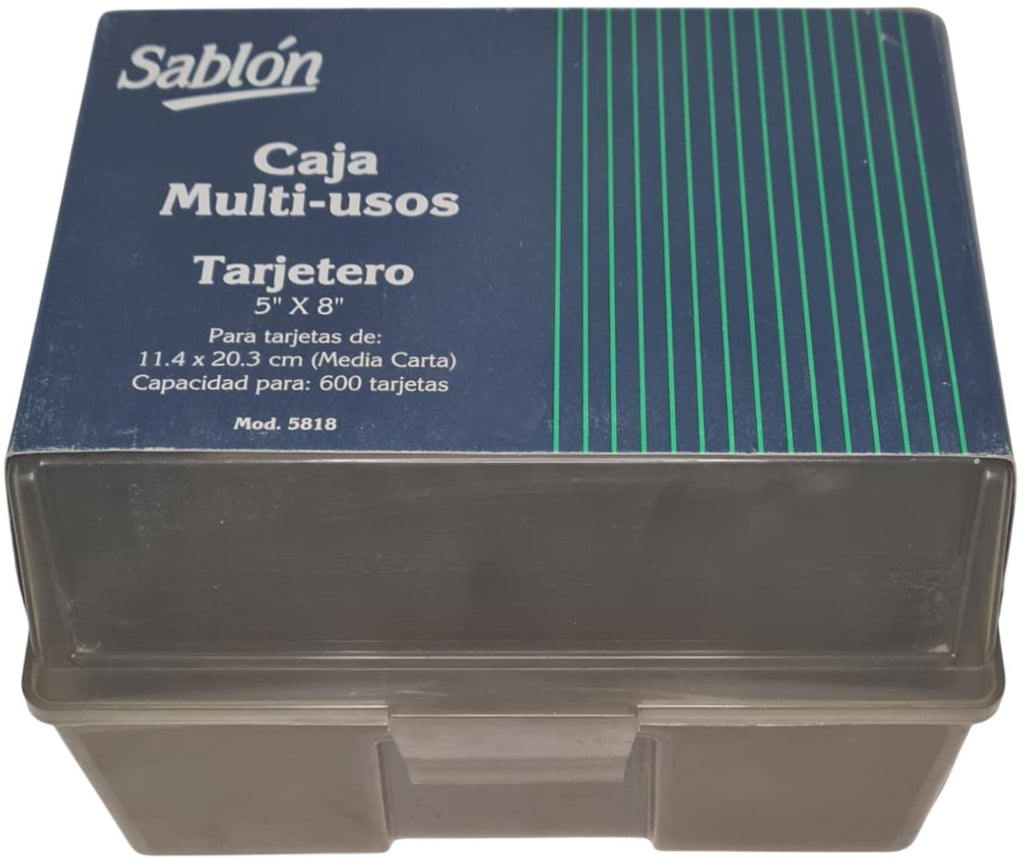 Tarjetero Organizador Acrílico Kardex 5×8"-18 Sablón® 5818 [Pieza] 7501434658186 3
