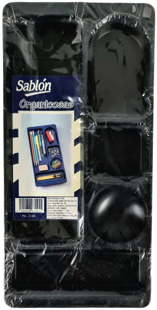 Organizador Escritorio Organicosas Negro Sablón® 3145NE [Pieza] 7501434631455