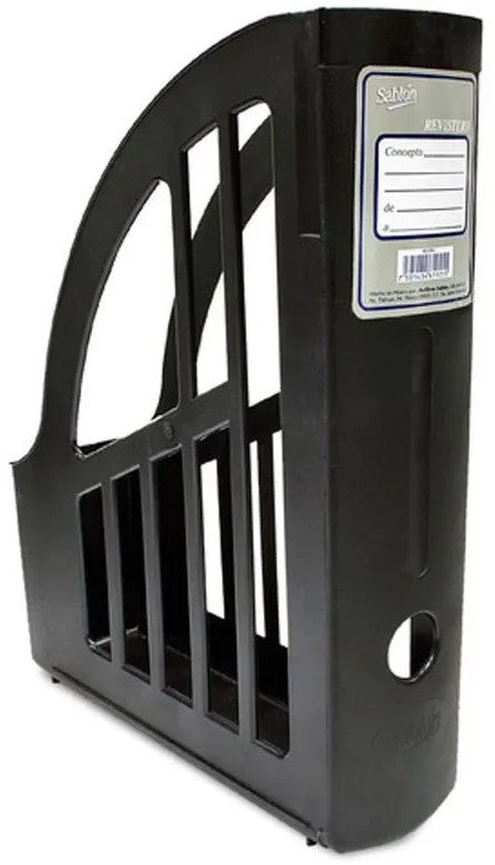 Revistero Acrílico Negro Sablón® 1925NE [Pieza] 7501434619255 Imagen principal del producto