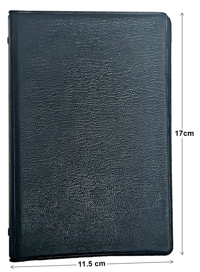 Carpeta 6 Argollas Vinil 1.7cm Negro 11.5×17cm AZOR® 80-341 [Pieza] 2