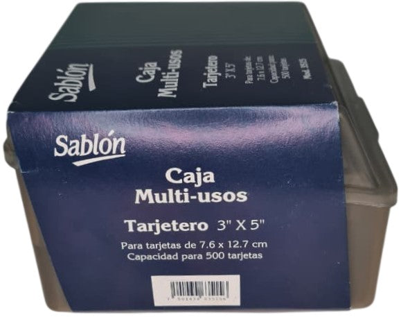 Tarjetero Organizador Acrílico Kardex 3×5"-15 Sablón® 3515 [Pieza] 7501434635156 4