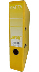 Registrador 2 argollas Color 2" Amarillo Carta Lefort® A-1530 [Pieza] 7501434715308