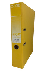 Registrador 2 argollas Color 2" Amarillo Oficio Lefort® [Pieza] 7501434715315