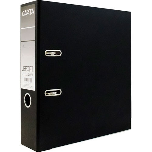 Registrador 2 argollas Color 2" Negro Carta Lefort® A-1630 [Pieza] 7501434716305