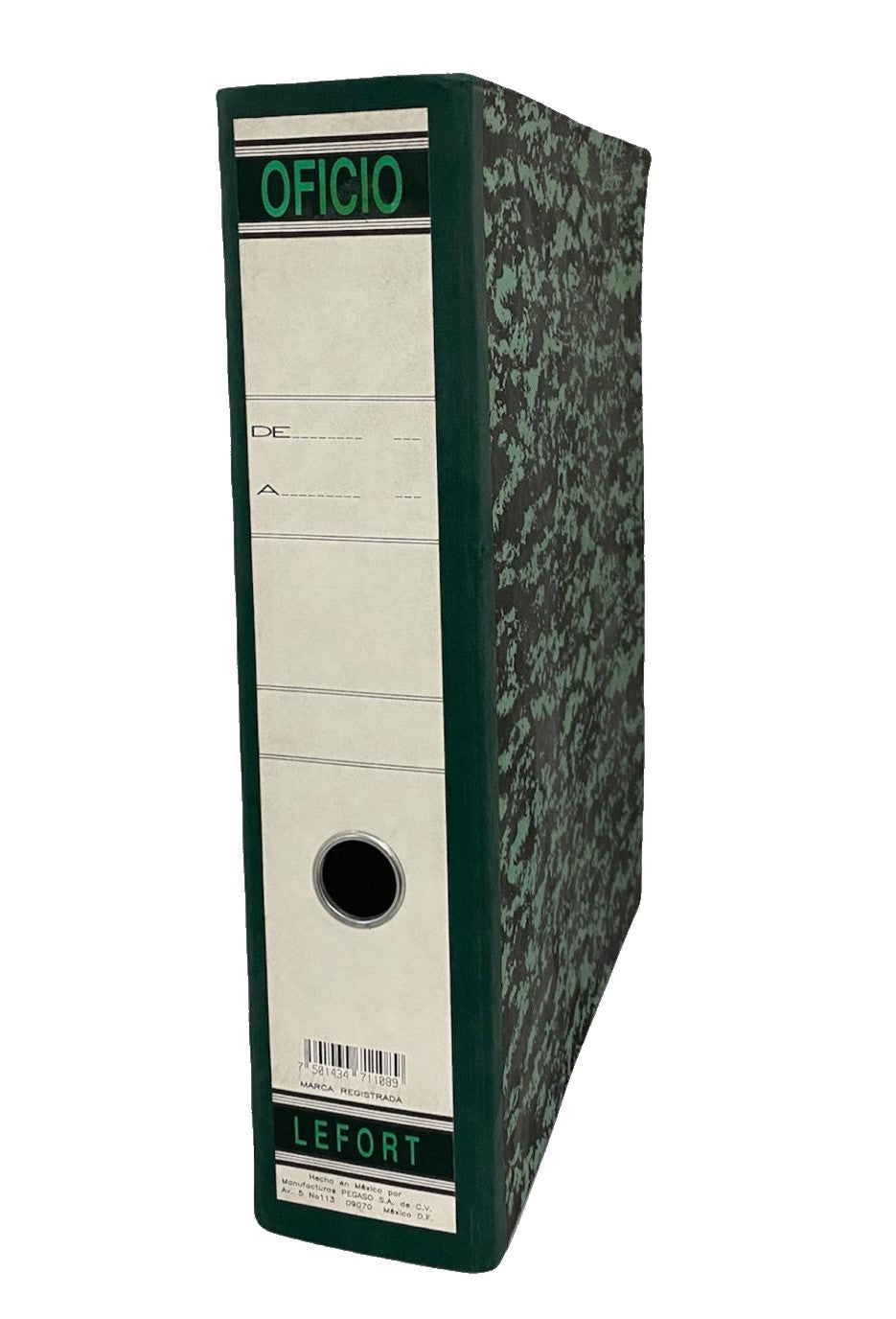 Registrador 2 argollas 2" Marmoleado Oficio Lefort® 0002O [Pieza] 7501434711089
