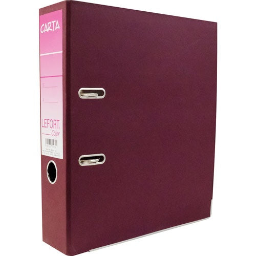 Registrador 2 argollas Color 2" Vino Carta Lefort® A-1430 [Pieza] 7501434714301