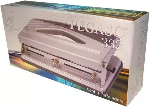 Perforadora Triple Ajustable Carta Pegaso® 333 [Pieza] 7501434713335 2