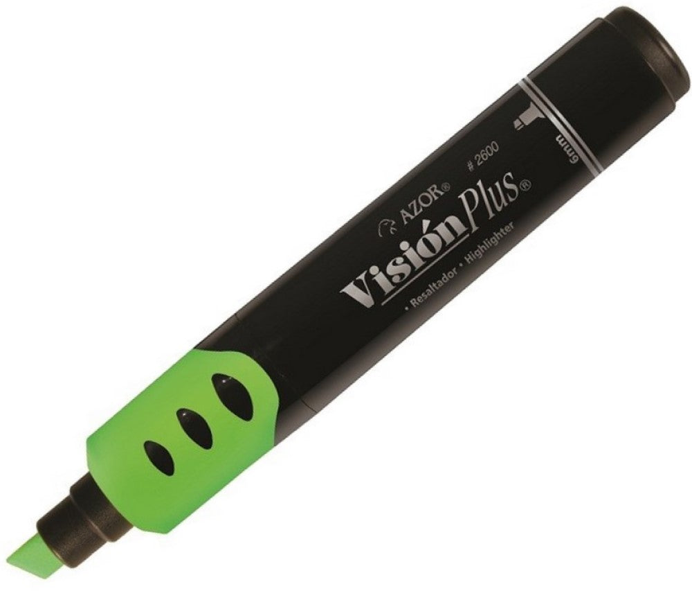 Marcador Textos Visión Plus Verde Neón AZOR® 2600VE [Pieza] 7501428701386